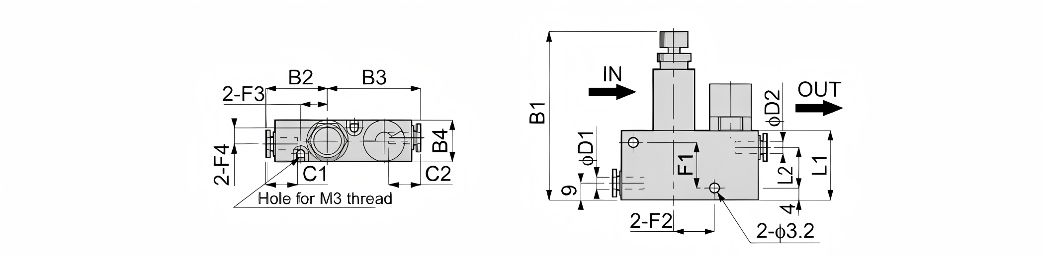 The relieving pressure regulator RVUM 压力调节器