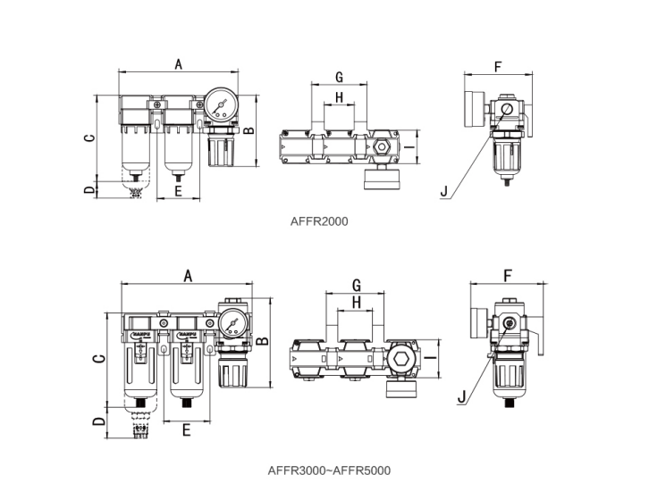 Airtac Lubricator 亚德客 FRL 组合润滑器
