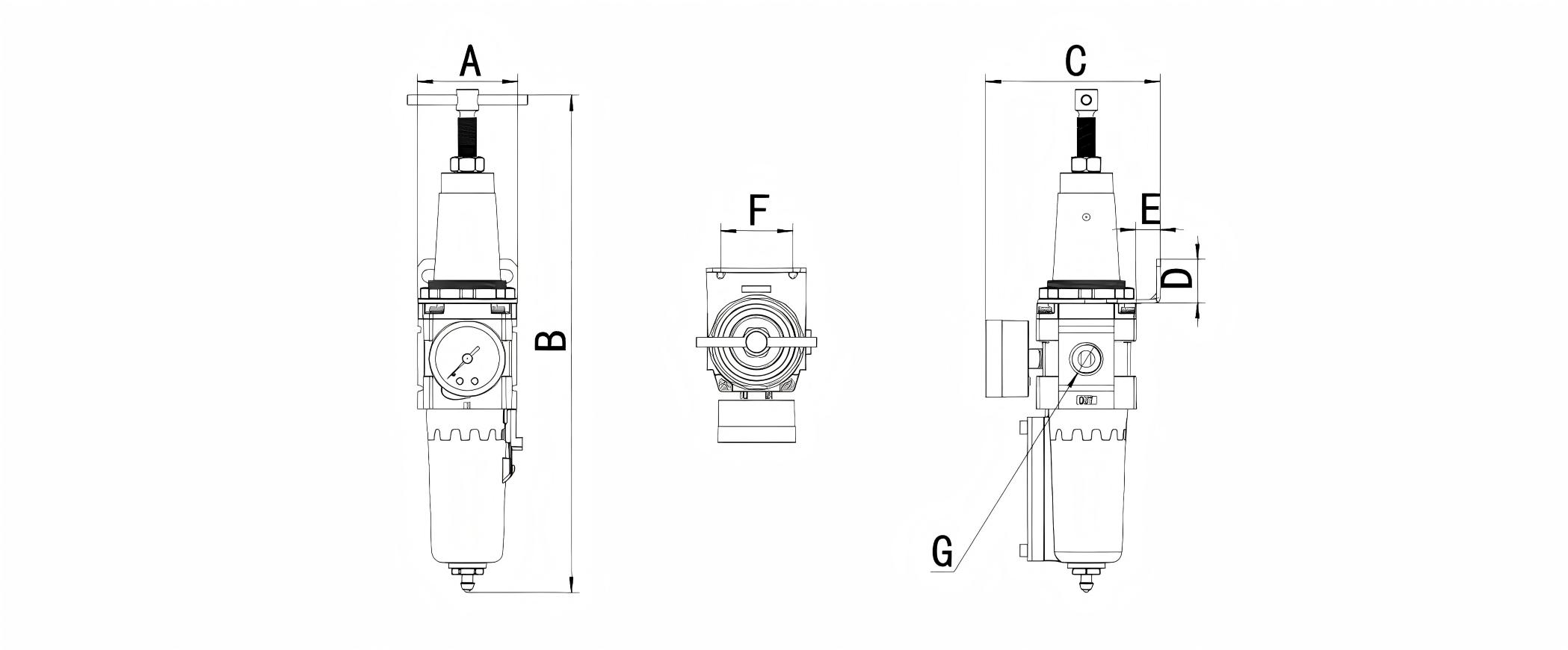 Metal Series Filter Regulator 过滤减压阀