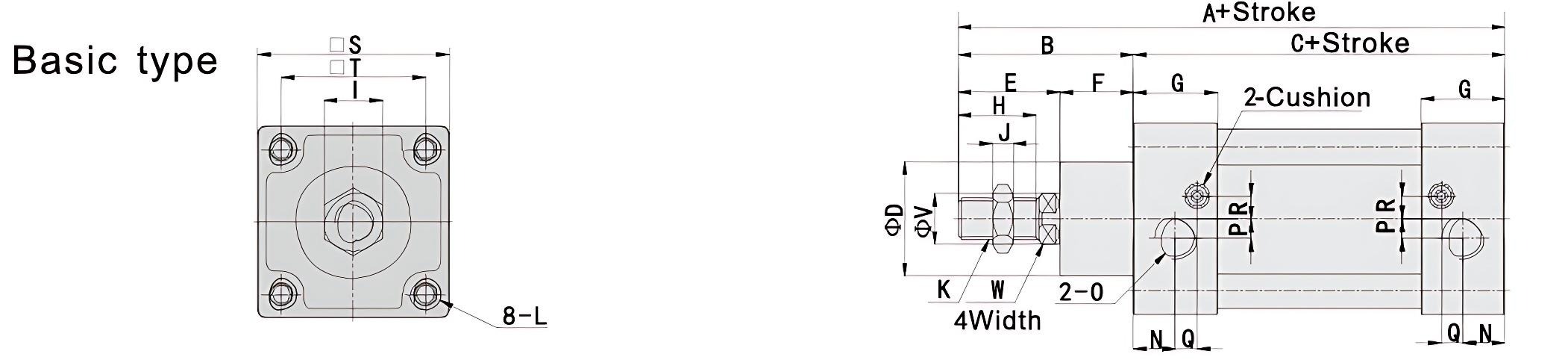 SI Series Standard Pneumatic Cylinder SI系列标准气缸