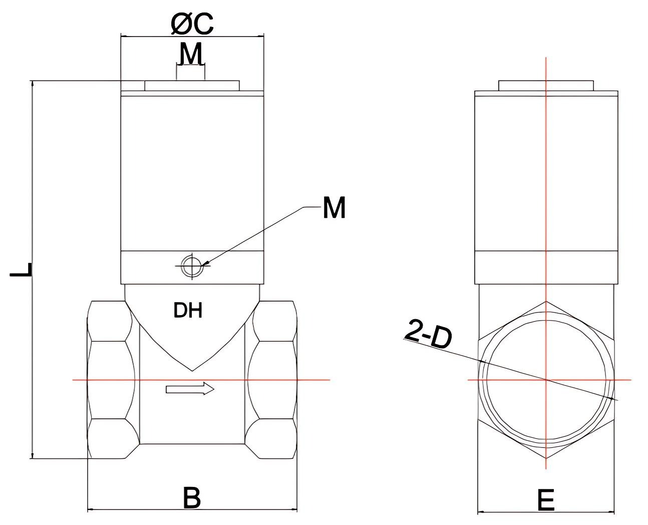 Q22HD Fluid Air Control Valve structure Q22HD流体空气控制阀结构