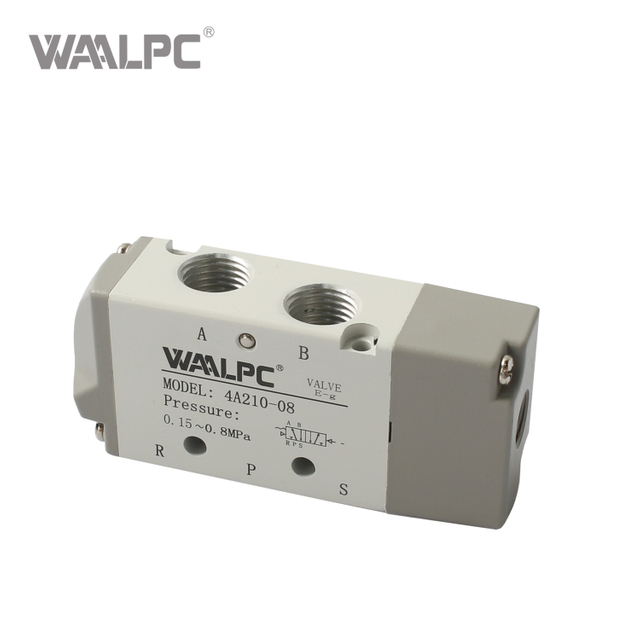 亚德客 4A 系列 5/2 通气先导控制阀 先导式（PT1/8 至 PT1/4 端口，-20°C~70°C）空气控制阀