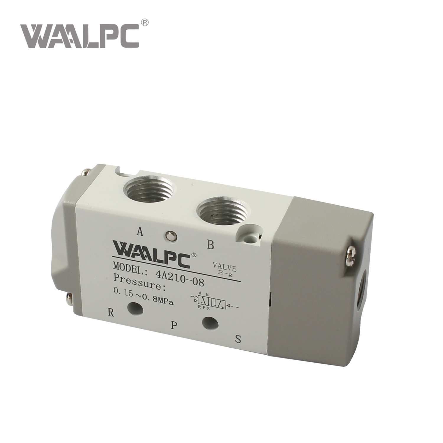 亚德客 4A 系列 5/2 通气先导控制阀 先导式（PT1/8 至 PT1/4 端口，-20°C~70°C）空气控制阀