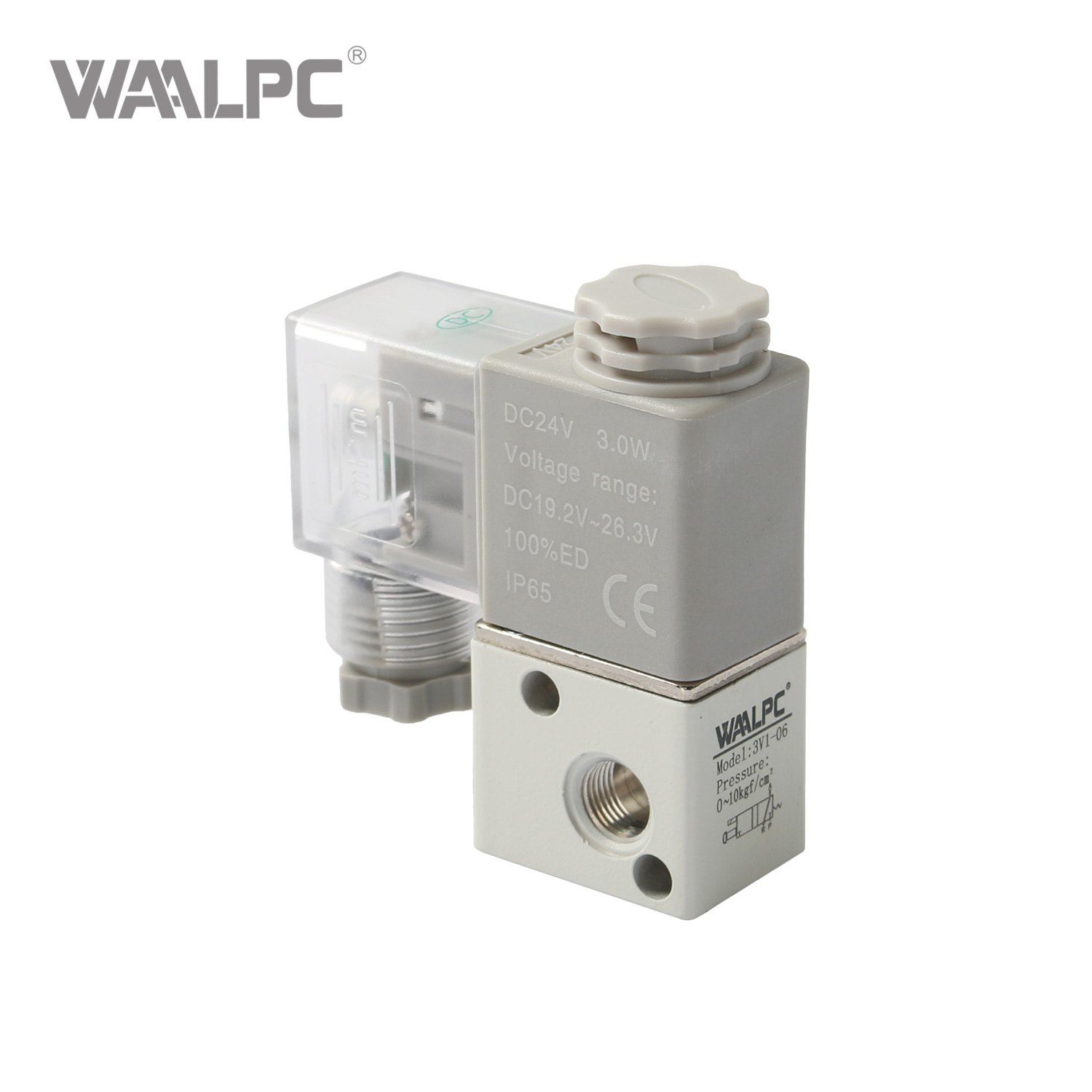 3V1 系列直动式电磁阀 PT1/8'' AC220V AC110V AC24V DC24V DC12V NO/NC 用于空气/水/燃气