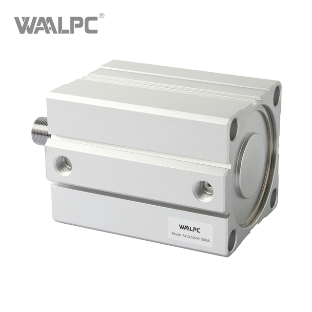 亚德客ACQ100X100SB型超薄气缸带磁铁双作用紧凑型气缸