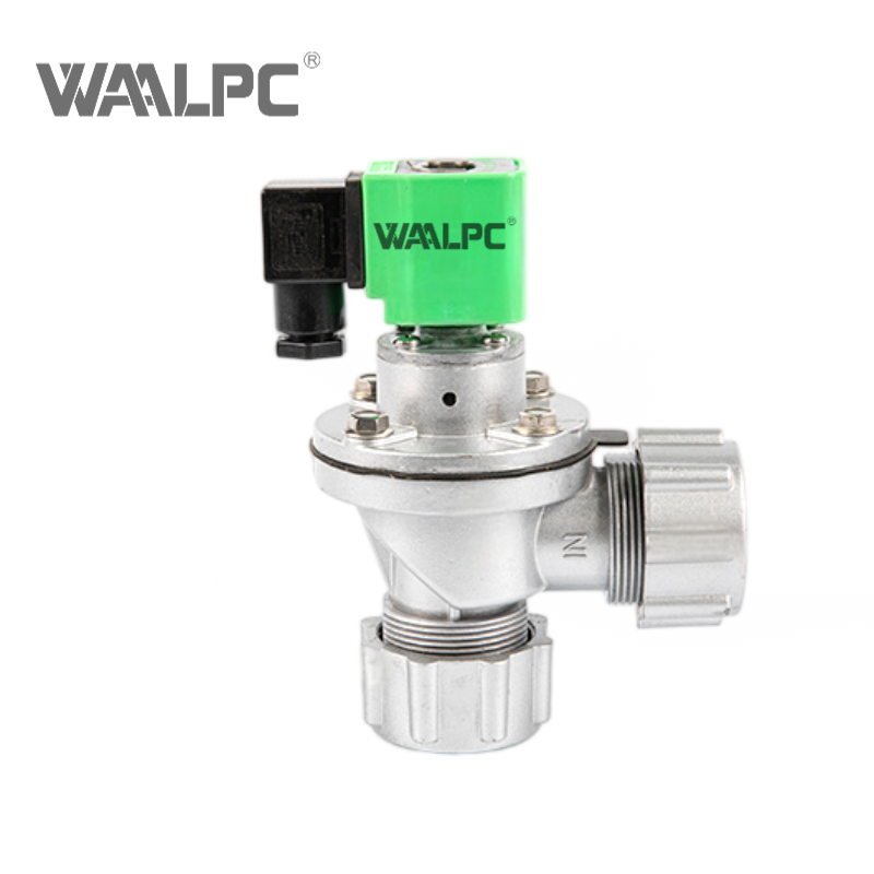 具有 IP65 防护等级的重型直角安装电磁脉冲隔膜阀 - 适用于水泥厂除尘和气力输送的高流量