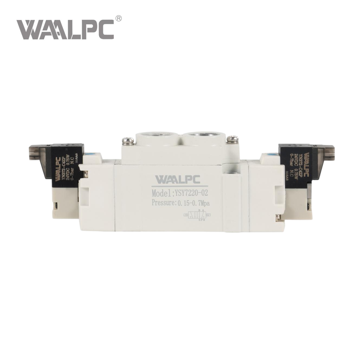 SMC电磁阀 双线圈先导式电动三位五通连接 YSY7220-02 1/4'NPT 