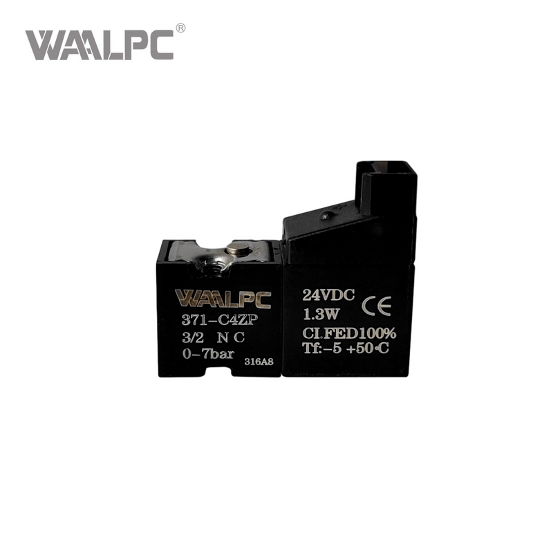 迷你 10mm 电磁阀 371-C4ZP Sangiacomo 型常闭 (NC)，适用于呼吸器、氧气发生器