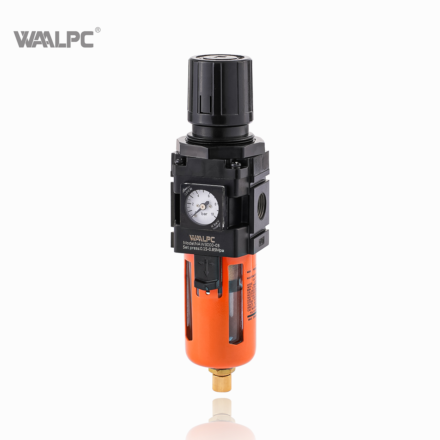 SMC 气动压缩空气过滤减压阀内置表压减压阀自动排水压缩机 1/8'' 1/4'' NPT/PT 