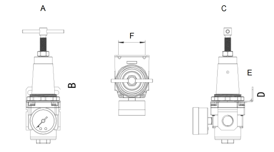铝合金气压调节器