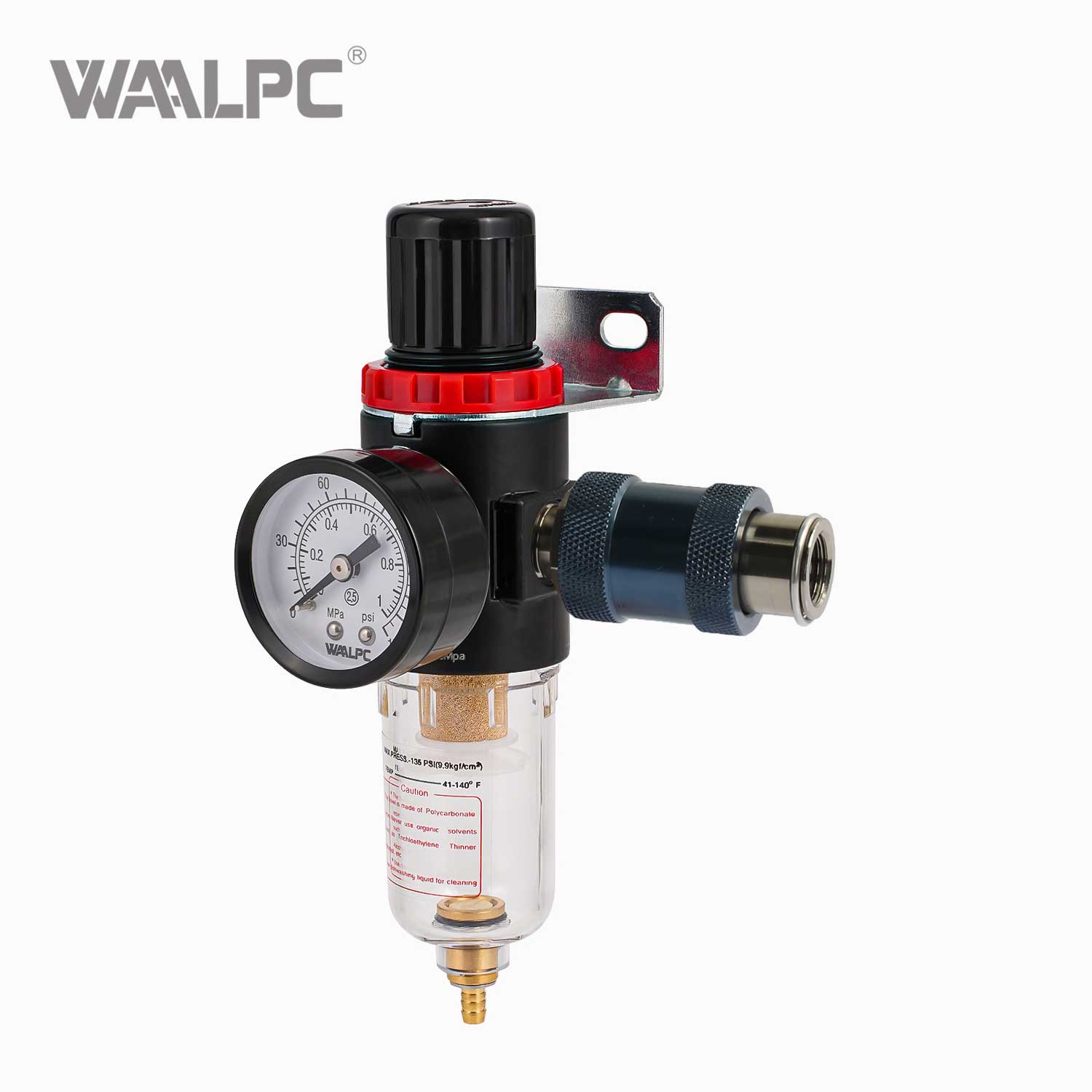 亚德客过滤调压油雾器组合装置（FRL装置） AC2000 5μm 过滤 带手动滑阀 0.05~0.85MPa 适用于气动系统 