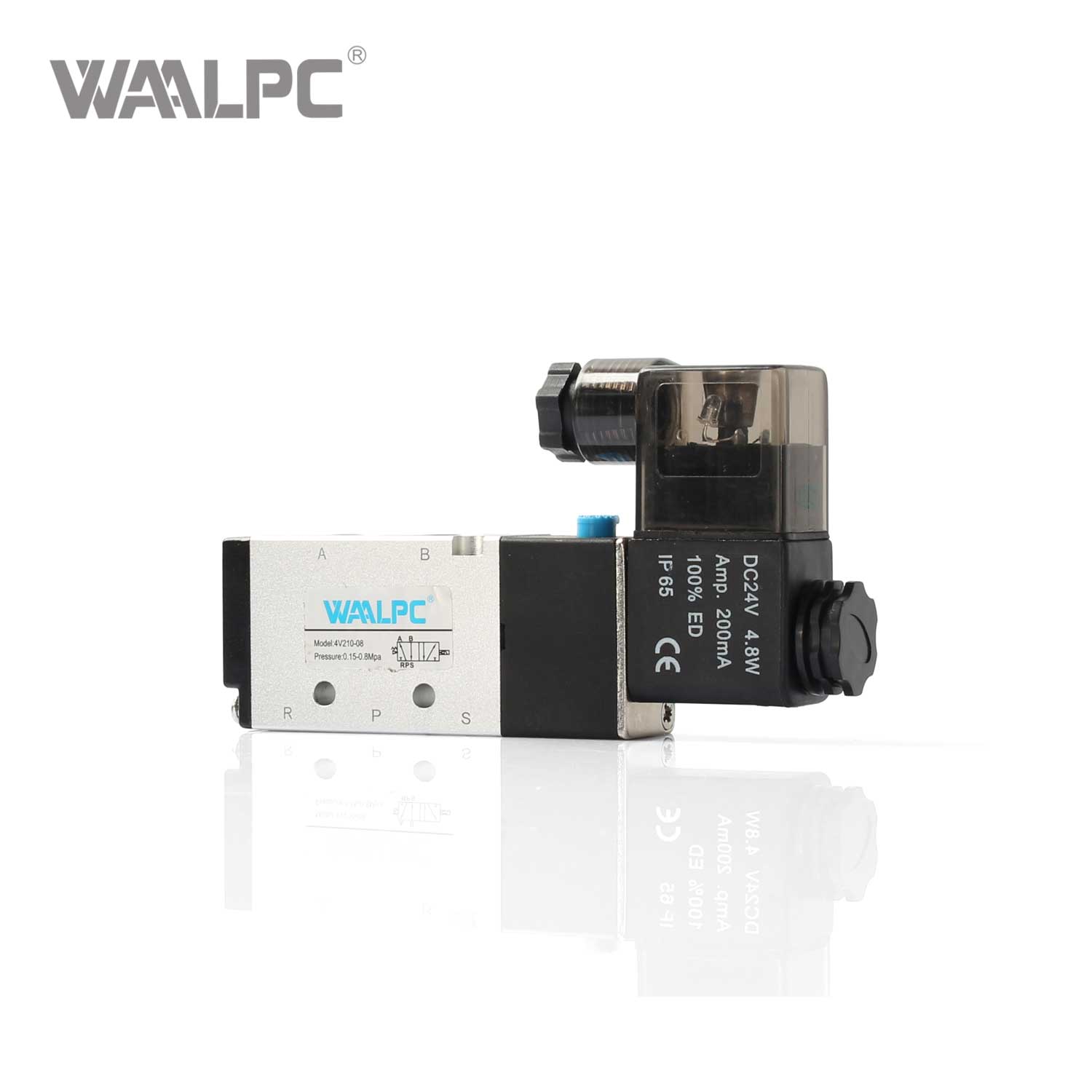 中国制造商气动4V系列电磁阀亚德客型二位五通换向阀 