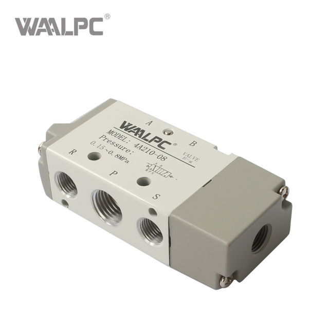 亚德客 4A 系列 5/2 通气先导控制阀 先导式（PT1/8 至 PT1/4 端口，-20°C~70°C）空气控制阀