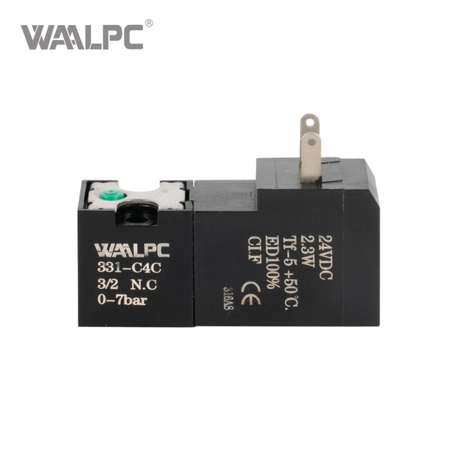  15mm 电磁阀 331-C4C 气动 6V/12V/24V 3/2 NC 先导式袜子编织机