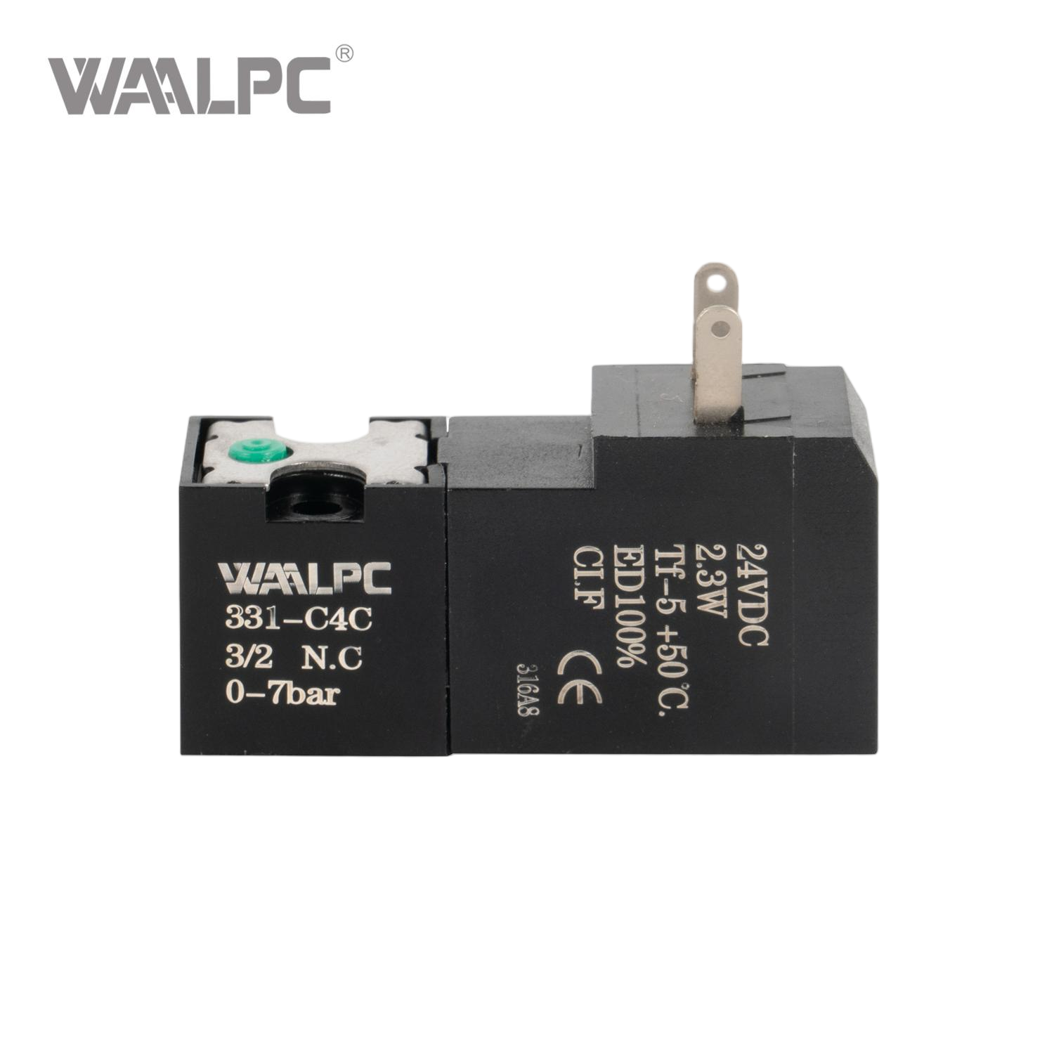  15mm 电磁阀 331-C4C 气动 6V/12V/24V 3/2 NC 先导式袜子编织机