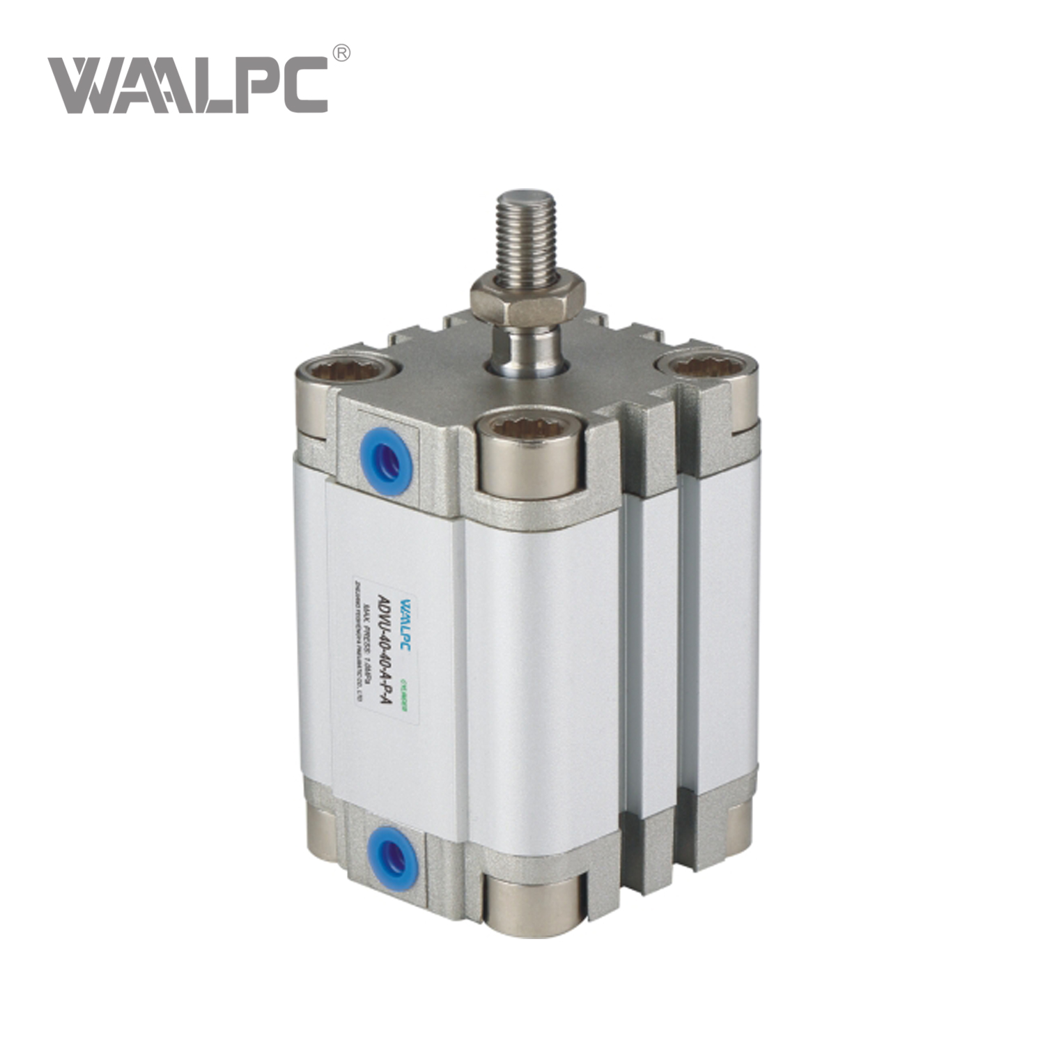 ADVU 系列紧凑型双作用气缸，带磁性活塞和可调缓冲，适用于工业自动化 Festo 型