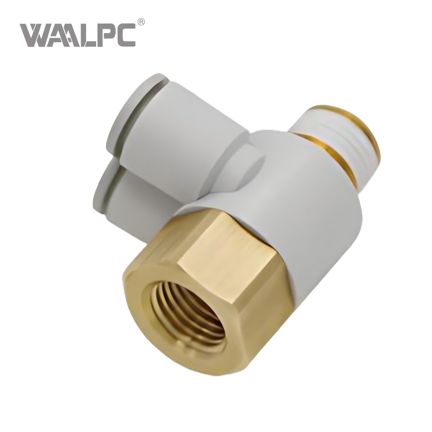 用于集中式气动系统的 SMC 型快速接头，节省空间的设计
