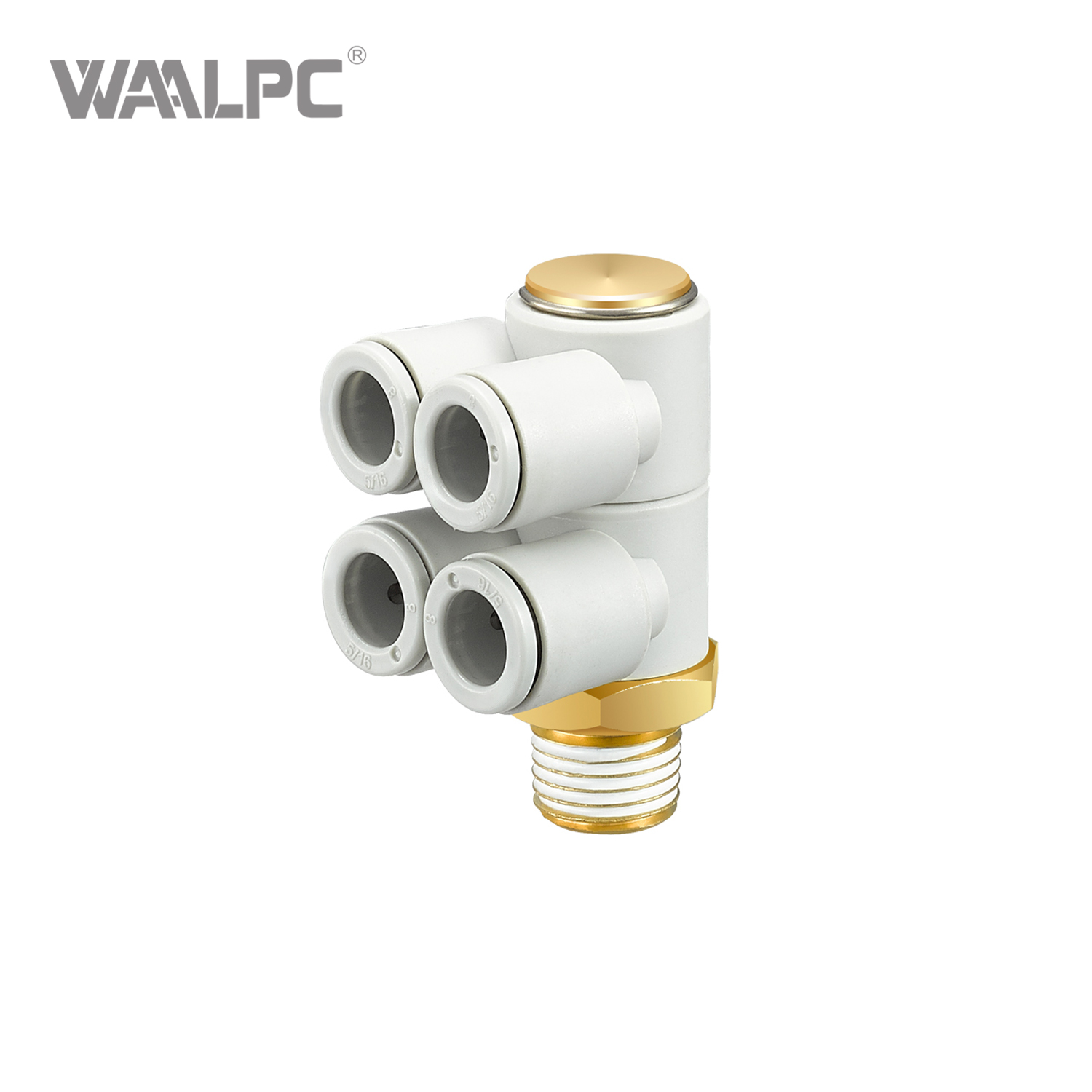 用于集中式气动系统的 SMC 型快速接头，节省空间的设计