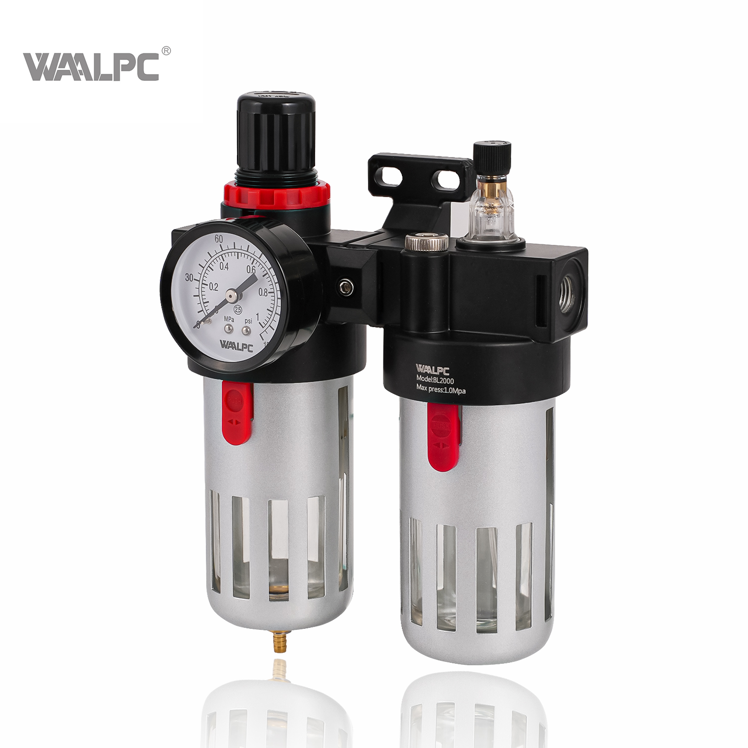 AIRTAC PT NPT 1/4 1/2'' 2 组合空气过滤器单元过滤减压阀 AFC BFC2000 用于制药行业