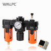 SMC黑橙色过滤调节润滑器（FRL单元）AC3010-03 G3/8'' 0.05-0.85MPa 用于气动空气处理系统