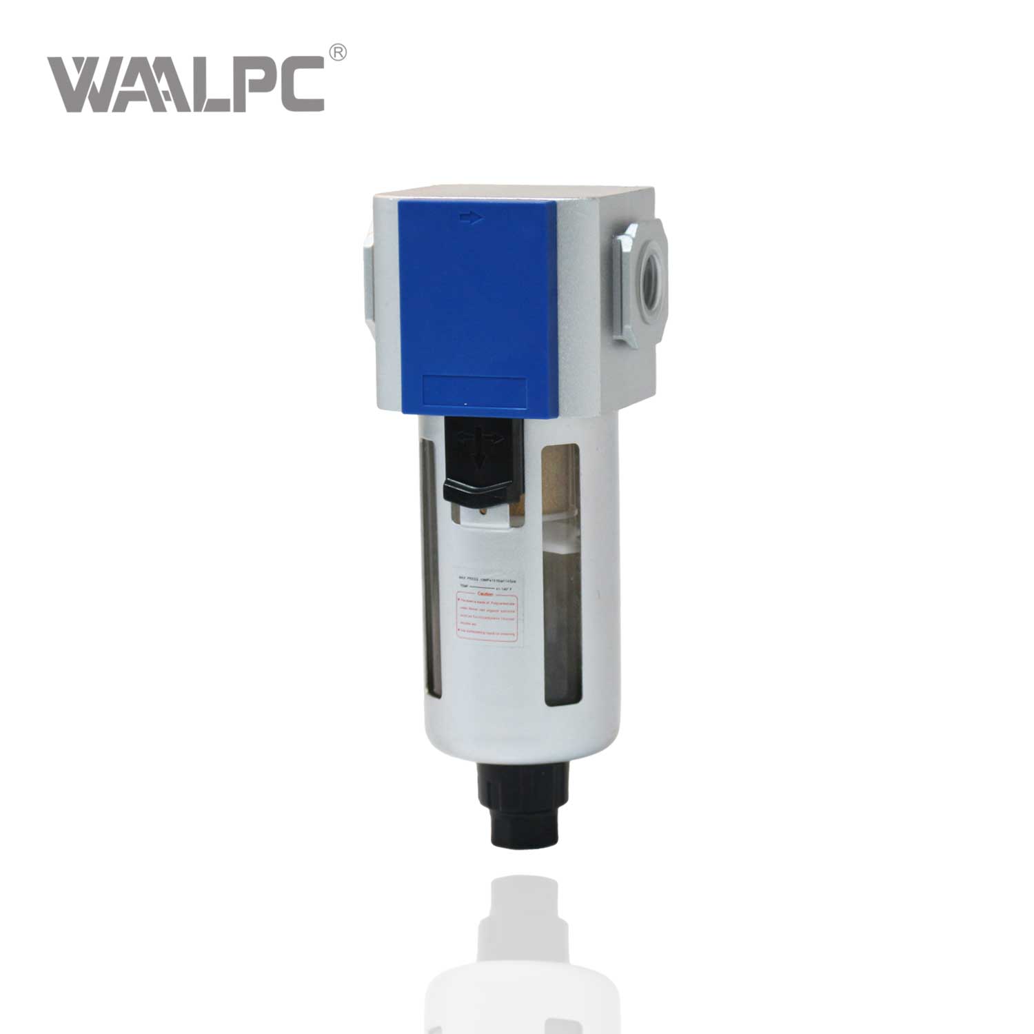 压缩空气过滤器 AIRTAC 5um 40μm 精密 1/4 3/8 1/2 PT 铝制外壳，适用于气动工具和 CNC 机械 10/40/80 杯容量