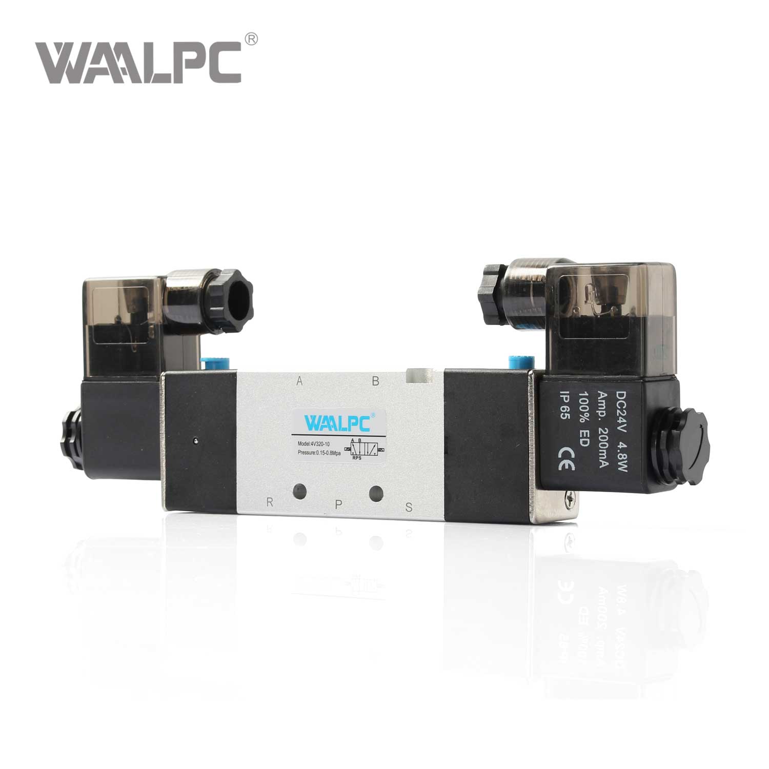 4V320 电磁阀 耐用气动阀 5 口 2 位 4V 系列 PT1/4'' 3/8''