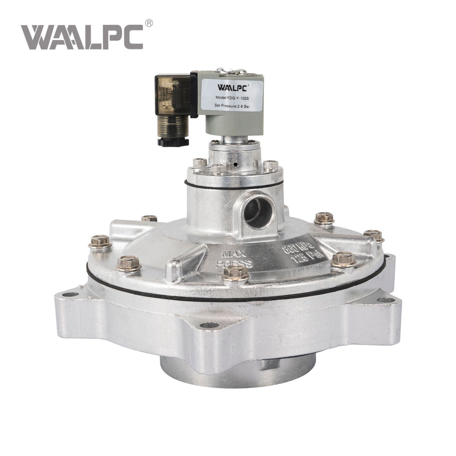 GOYEN 型浸入式电磁脉冲阀，带丁腈橡胶/氟橡胶隔膜，用于袋滤室过滤器清洁 