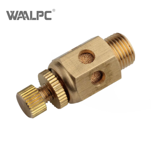 黄铜气动空气消声器 1MPa PT 1/4'' 1/2'' 3/4'' 1'' 排气消声器 