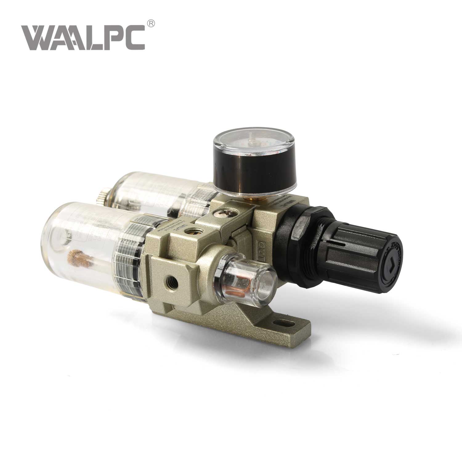 SMC AC1010-M5 型模块化 FRL 装置 - M5 螺纹、5μm 过滤、0.05–0.85 MPa 压力调节器和润滑器