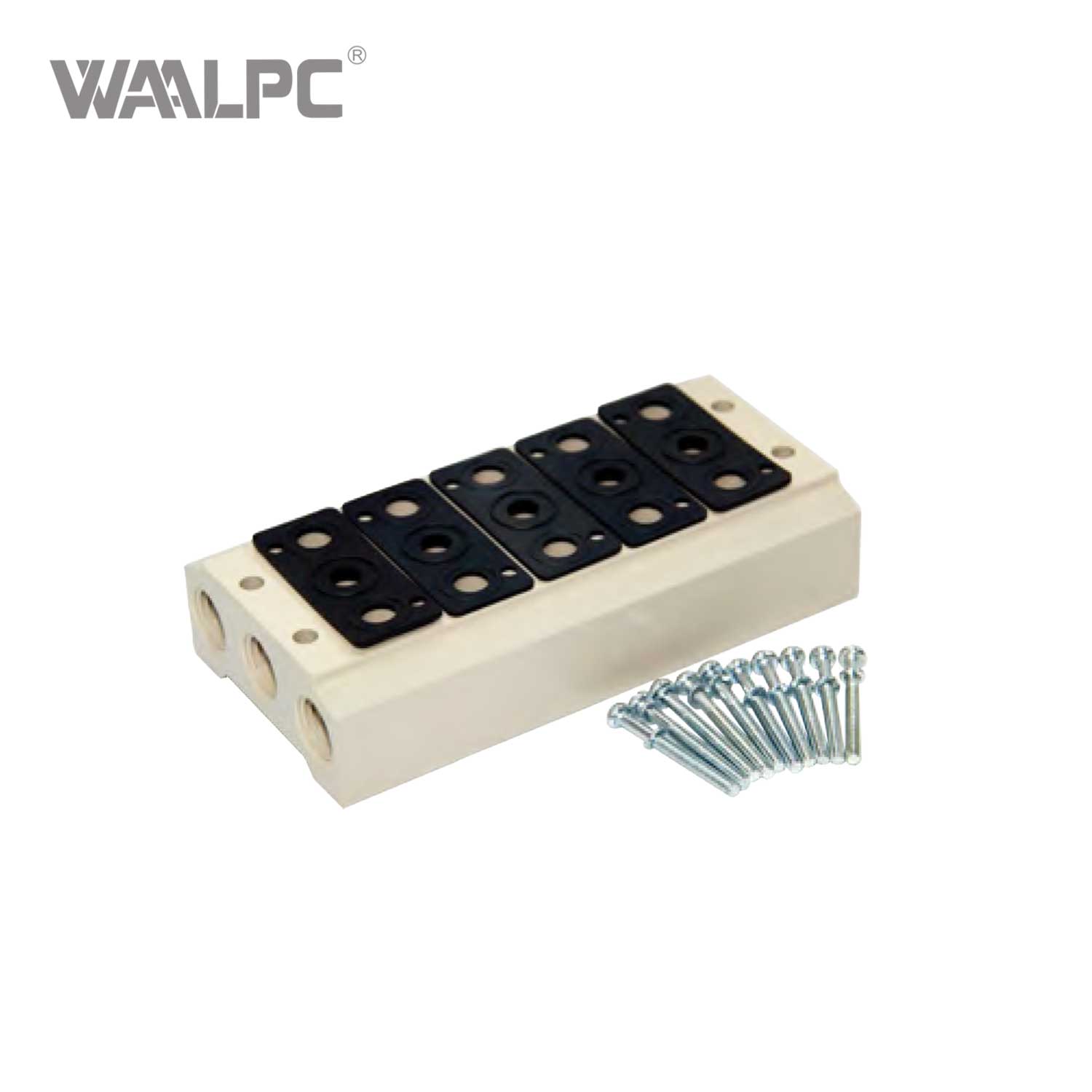 高效电磁阀底座4V100系列板式流线型气动连接减压阀