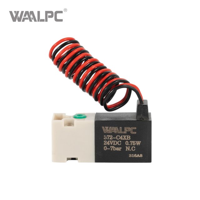 迷你 10mm 电磁阀 2/2 2/3 通 372-C4XB METALWORK 型常闭 (NC)，适用于纺织、医疗保健、半导体