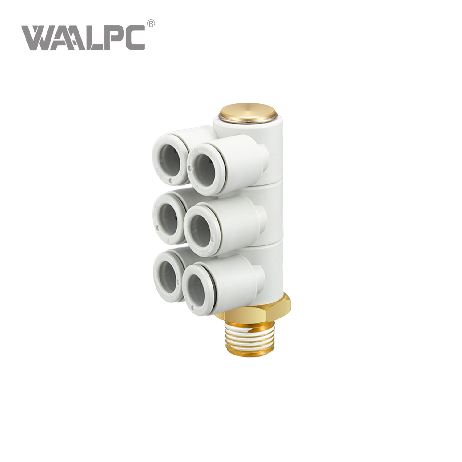 用于集中式气动系统的 SMC 型快速接头，节省空间的设计