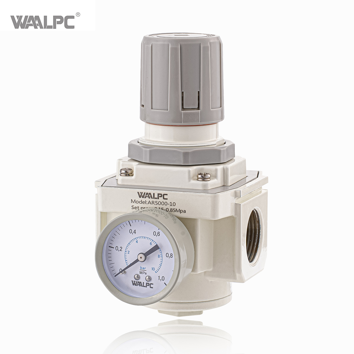 气瓶用 TUV 气压调节阀 AR2000 黑色 1/4'' 1/8'' SMC 先进防漏设计 