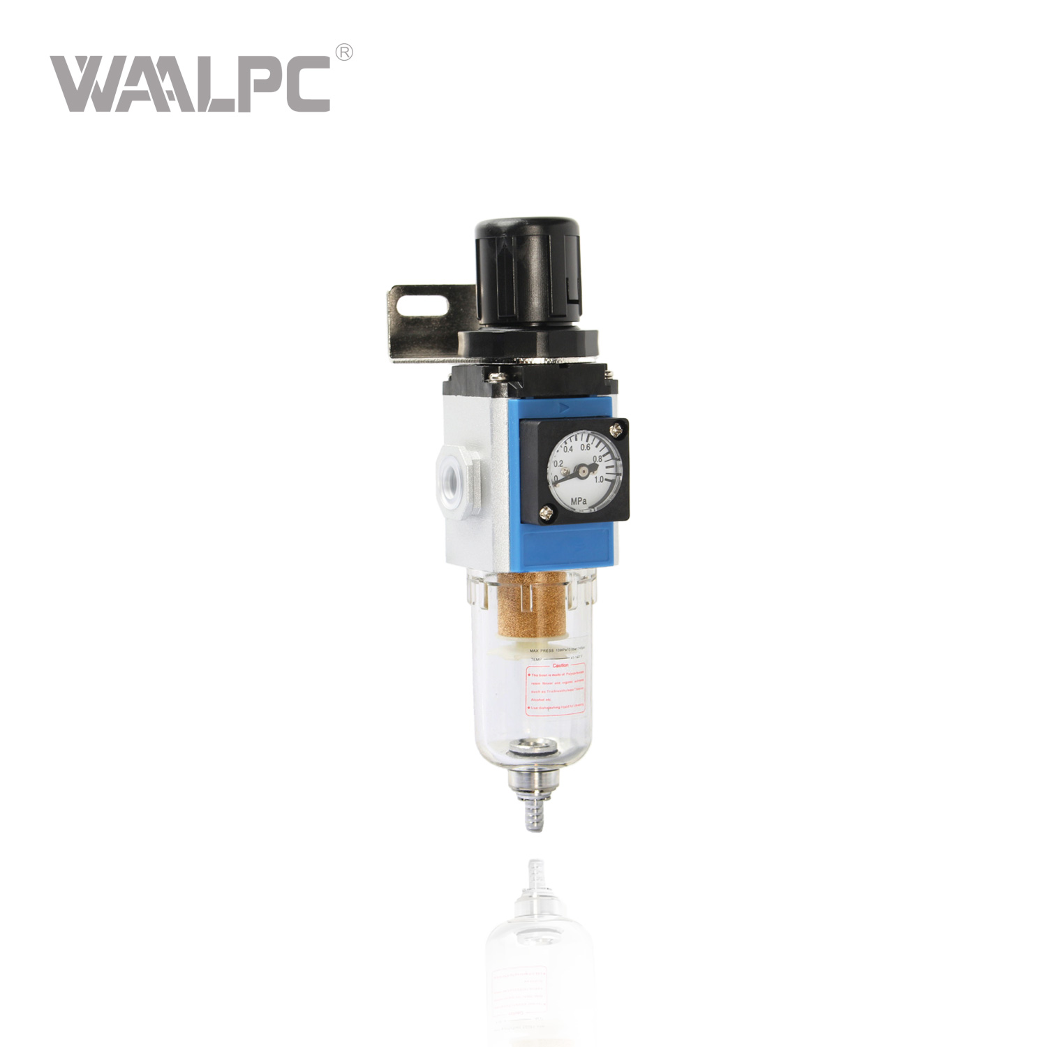 亚德客过滤调压阀 - 适用于自动化 CNC 机器和工业气动装置的一体化空气处理装置 1/4' 3/8'' 1/2'' NPT 端口