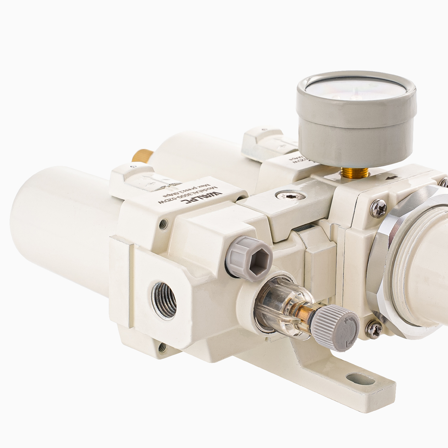 气动金属铝合金1/2 3/4气动自动化空气三联件过滤减压阀