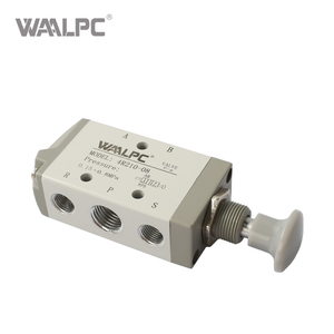 亚德客 4R 型系列手拉阀，手动操作，2 位 5 通，压铸铝阀体