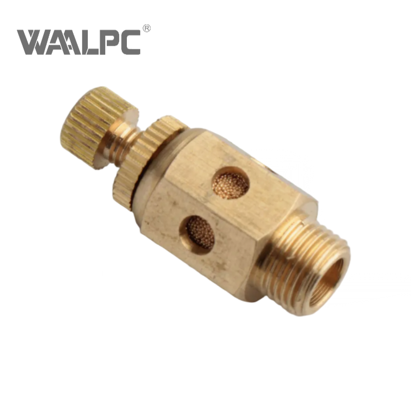 黄铜气动空气消声器 1MPa PT 1/4'' 1/2'' 3/4'' 1'' 排气消声器 