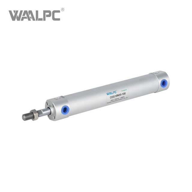 CDG1 系列易于使用的圆体气缸，带透明开关支架和预装配件