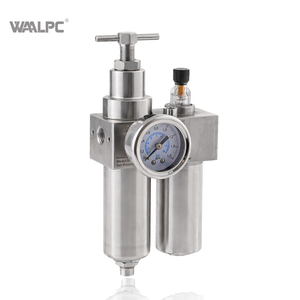 5um 4um 20Bar 1'' OEM 1.5'' NPT PT G 气源处理 316 不锈钢 SS FRL 组合，适用于防腐环境