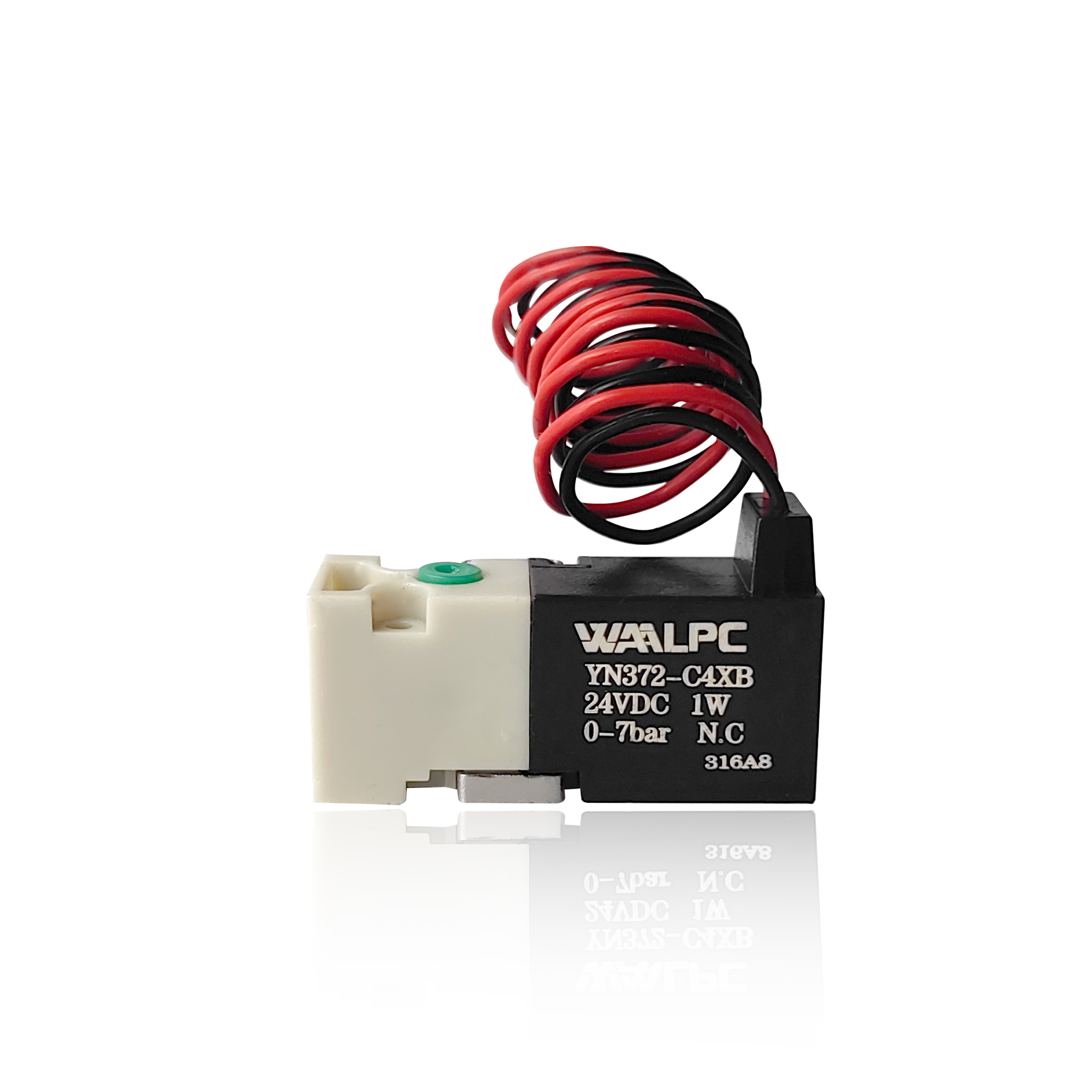 10mm 微型电磁阀常闭 (NC) YN372-C4SP FAS 类型 2/2 2/3 适用于 LONATI 袜子针织机