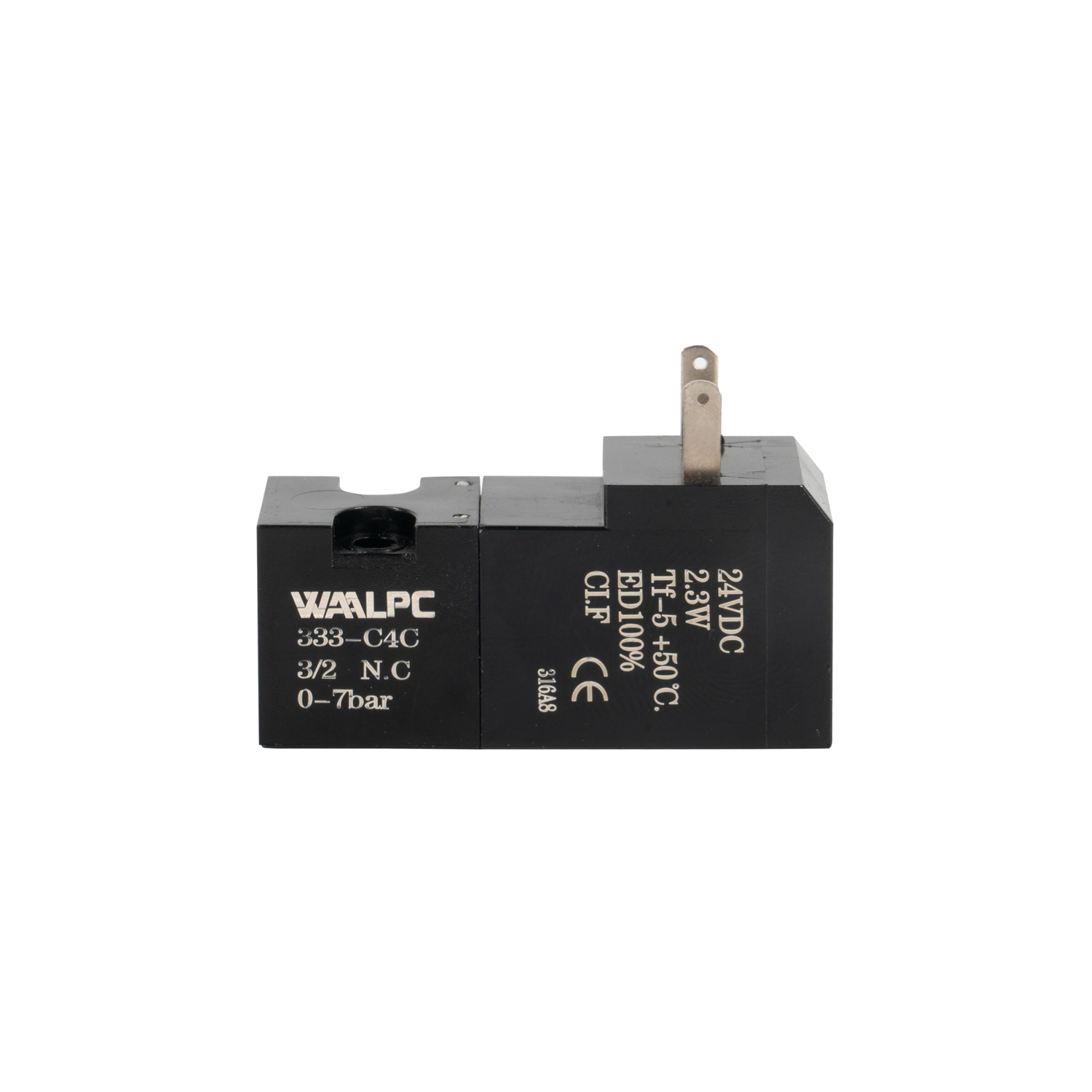 10mm 迷你电磁阀 90° 右，适用于 Sangiacomo 袜机 375-C2ZP-F 2/2 路 METALWORK 