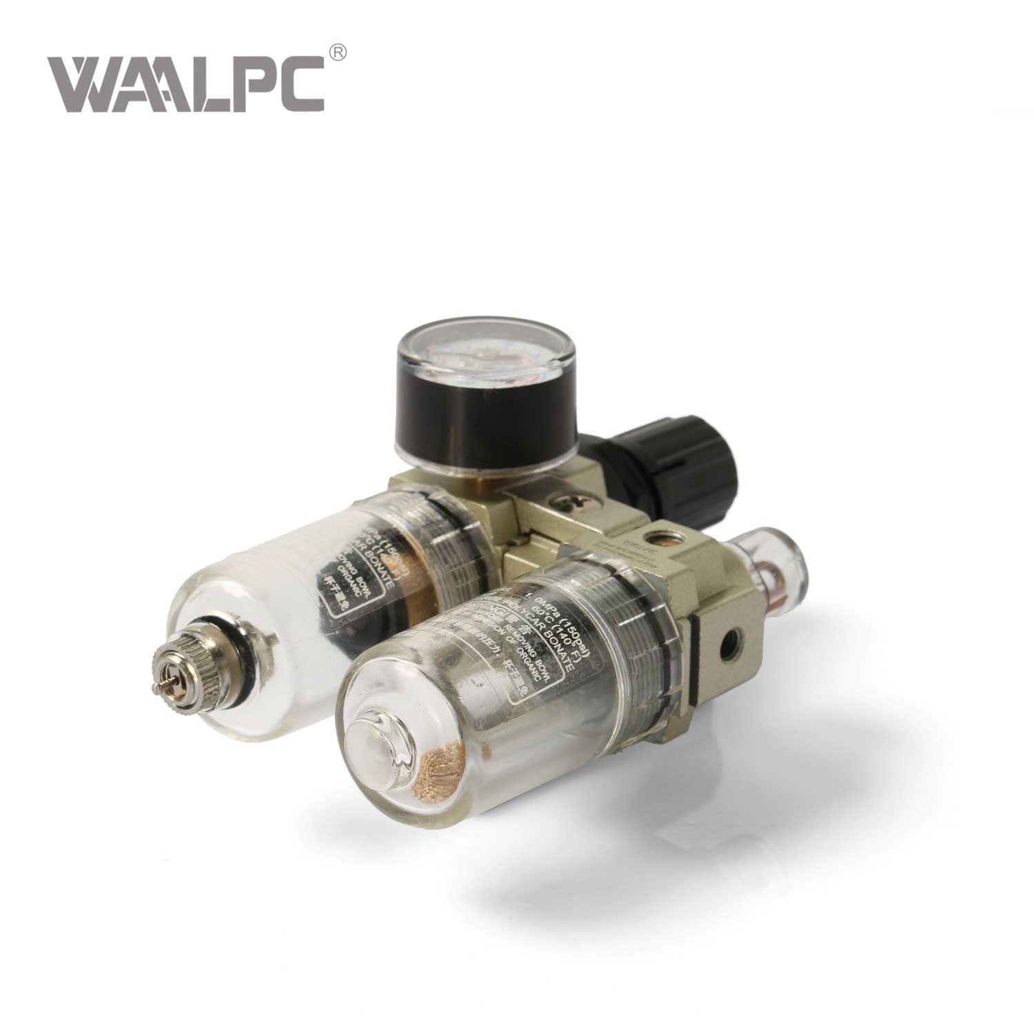 SMC AC1010-M5 型模块化 FRL 装置 - M5 螺纹、5μm 过滤、0.05–0.85 MPa 压力调节器和润滑器