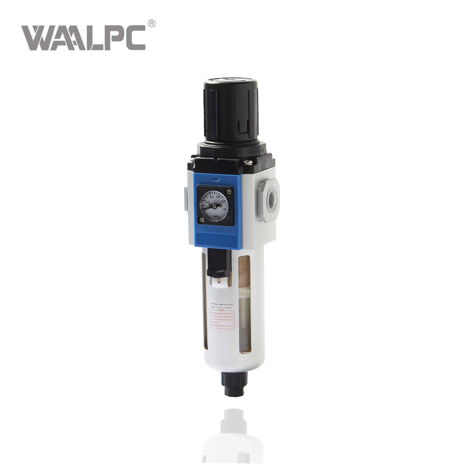 亚德客过滤调压阀 - 适用于自动化 CNC 机器和工业气动装置的一体化空气处理装置 1/4' 3/8'' 1/2'' NPT 端口