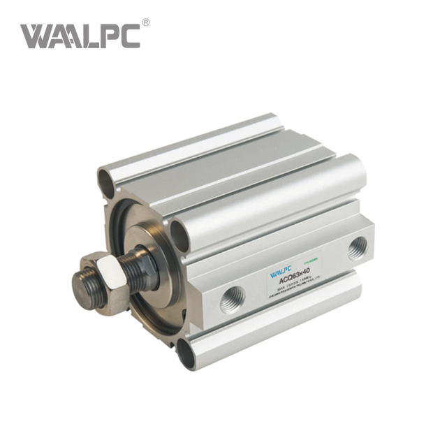 ACQ 系列超薄紧凑型气缸 JIS 标准双作用，采用 C 形环设计，实现节省空间的自动化