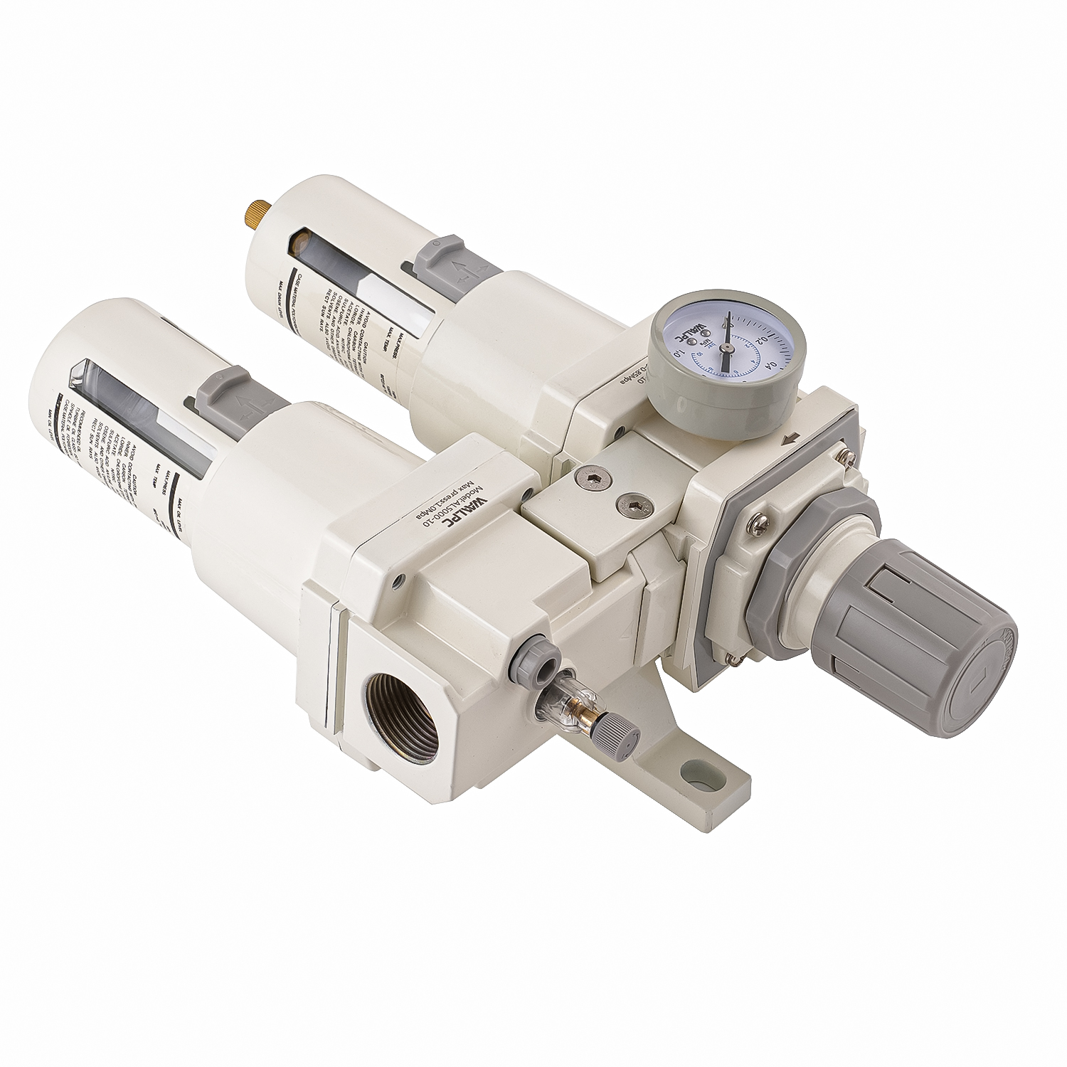 压缩空气调节器疏水阀过滤器润滑器减压阀 Frl 适用于医疗工业 AC5010 白色 SMC3/4'' 1''