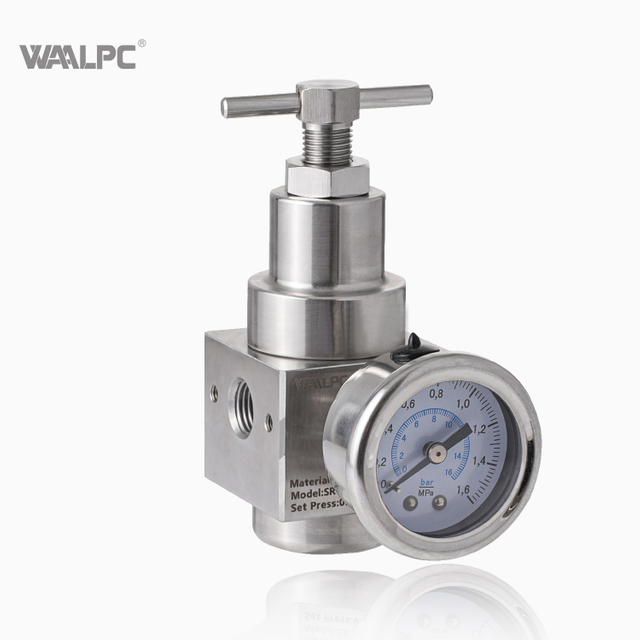 20Bar 2MPa 气源处理 1'' 1/2'' NPT PT 气动 316 SS 不锈钢气压调节器
