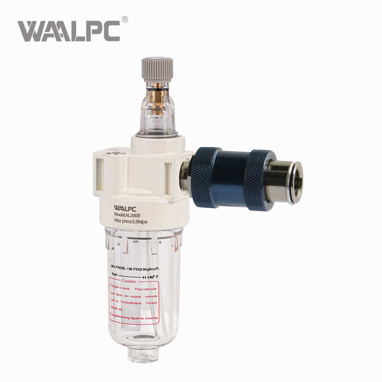 亚德客过滤调压油雾器组合装置（FRL装置） AC2000 5μm 过滤 带手动滑阀 0.05~0.85MPa 适用于气动系统 