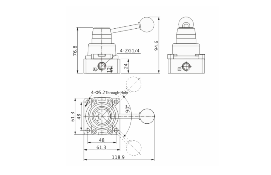 外形尺寸及结构200B