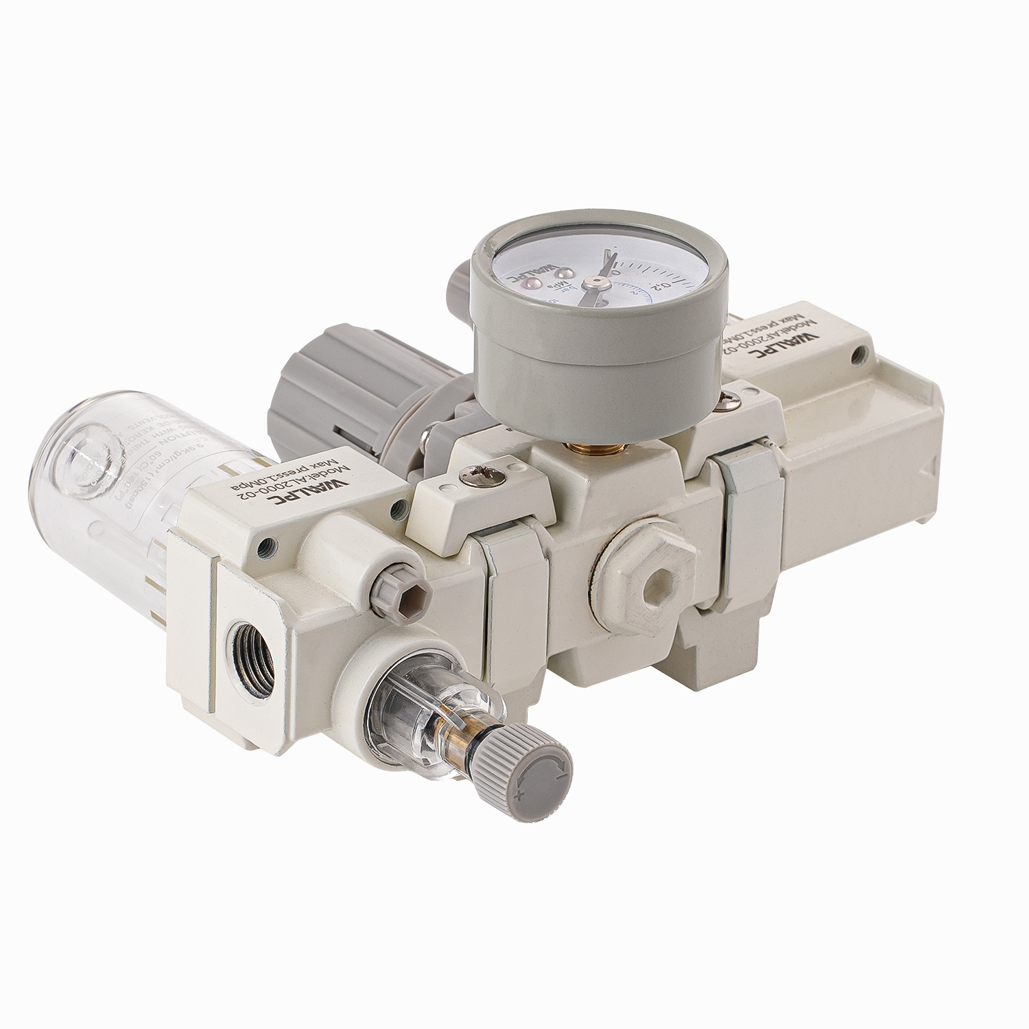 SMC 气动压缩空气过滤调压器润滑器阀表Frl减压阀自动化设备AC2000白色1/8''1/4'' 