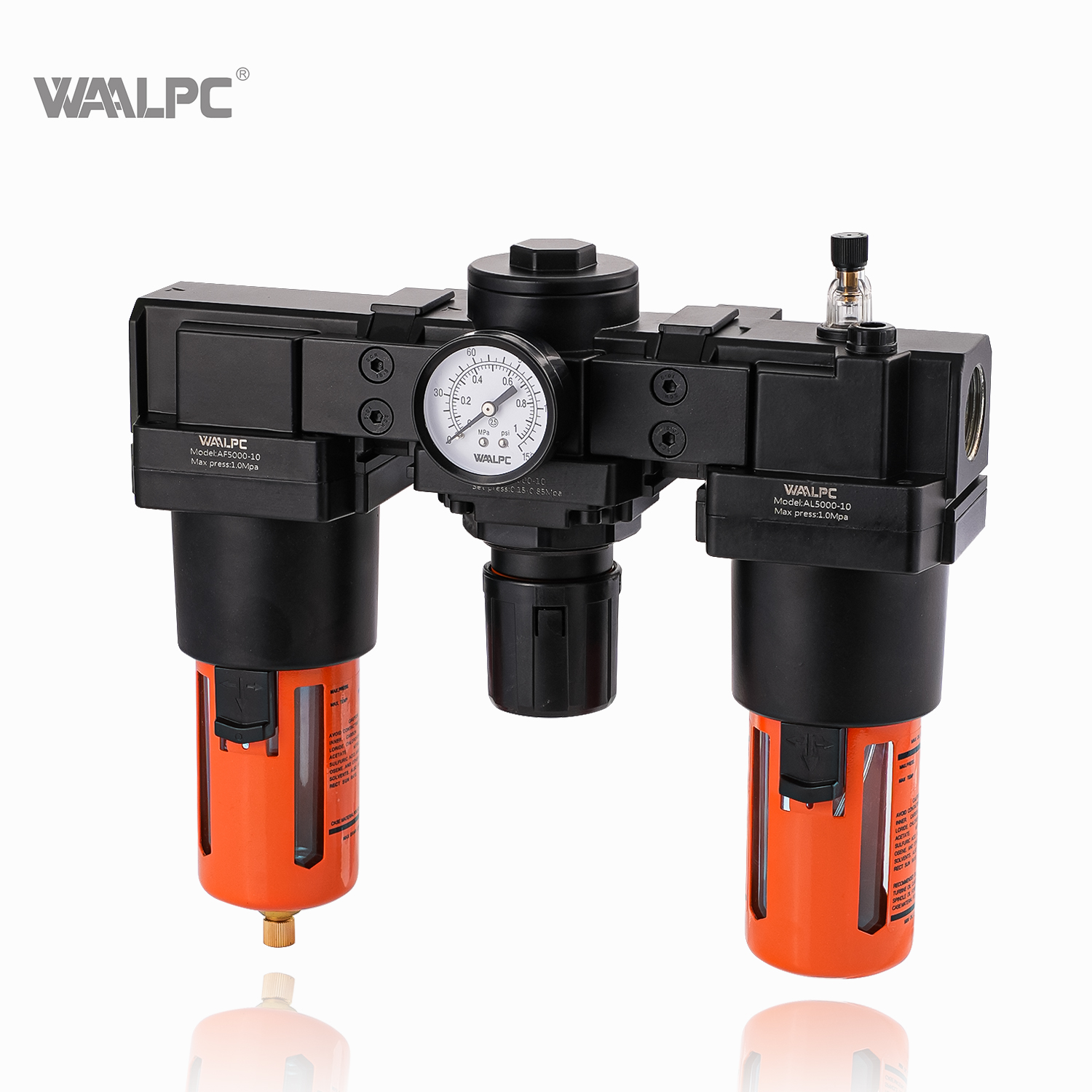 SMC 气动压缩空气过滤调压器润滑器阀表Frl减压阀自动化设备AC2000白色1/8''1/4'' 